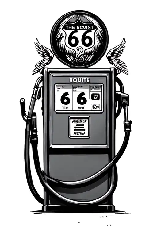 Route 66 Gasoline Pump