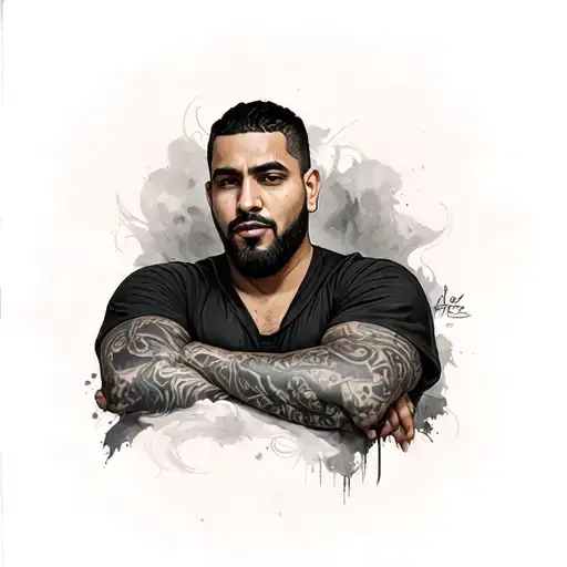 Khaled Ayan On Left Arm