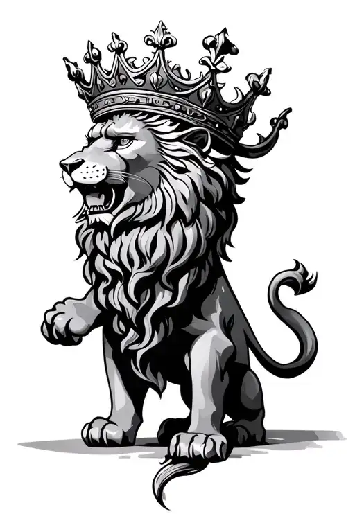 Scottish Lion With A Crown