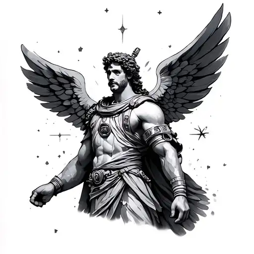 Apollo Greek God Wearing Space Outfit