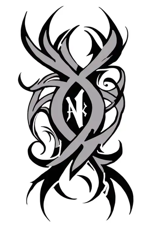 Tribal Puerto Rican Designs With My Name In The Middle
