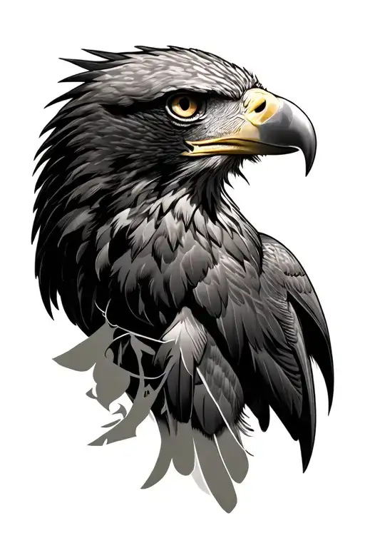 Eagle Half Portrait