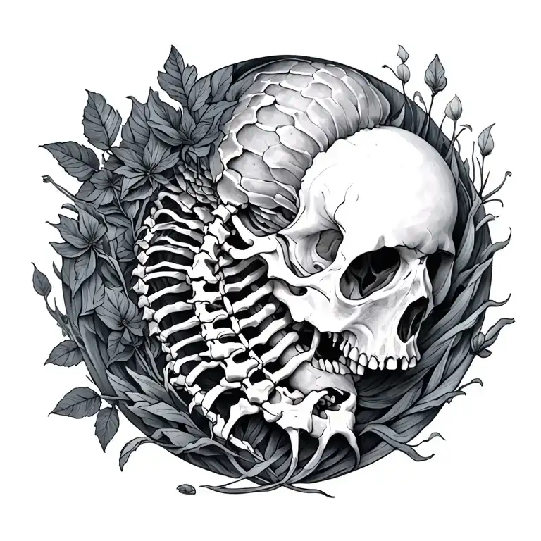 Spine Taken Over By Nature