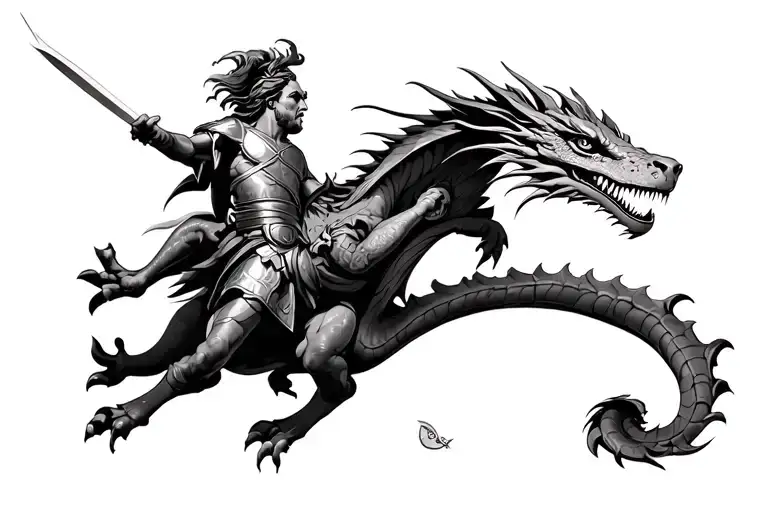 St George Killing The Dragon