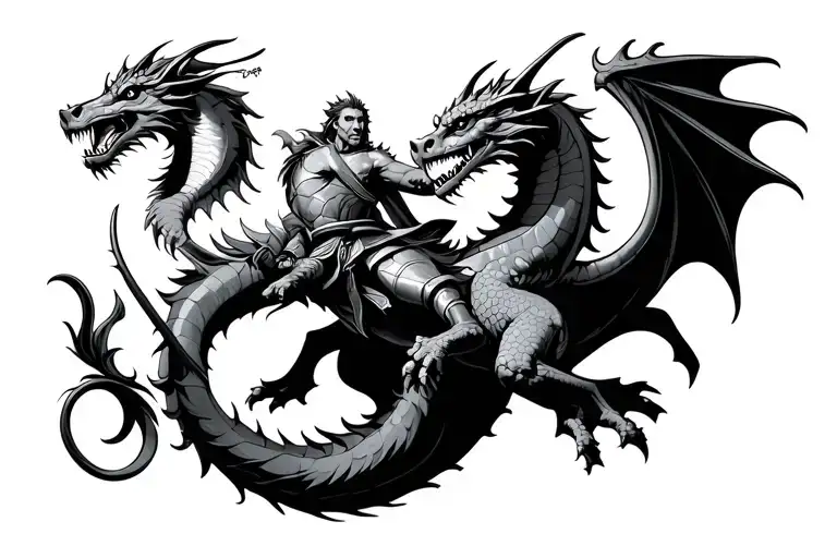 St George Killing The Dragon