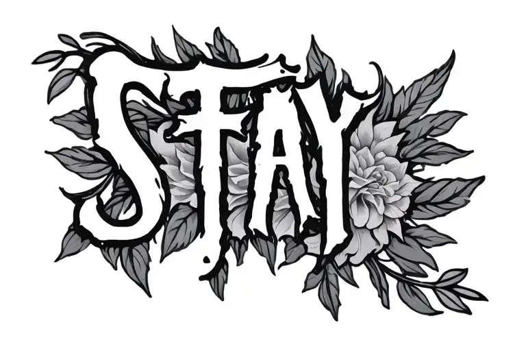 Stay White Inscription Written By Runes