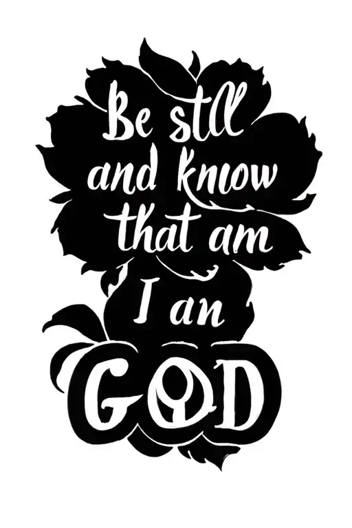 Be Still And Know That I Am God