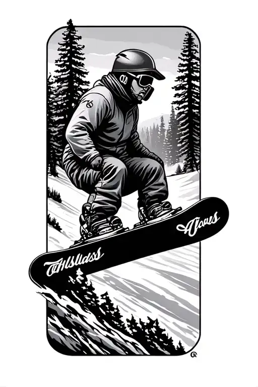 Snowboarding And Outdoor Memorial Tattoos Inspired