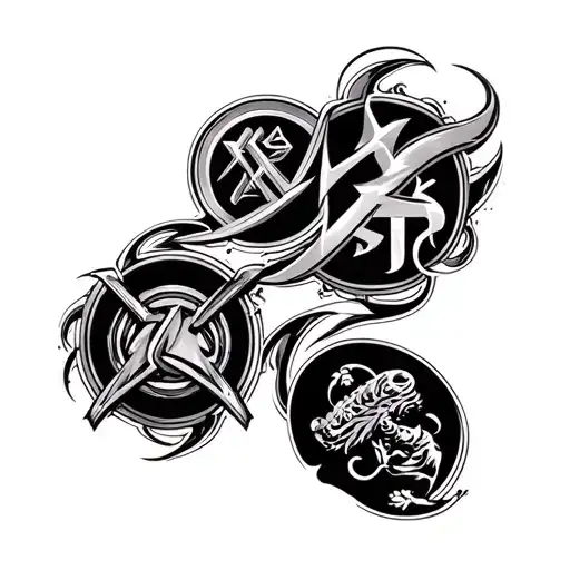 2001 Lexus Is300 Forearm Tattoo Featuring Iconic Symbols