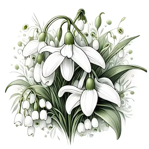 Snowdrop And Lily Of The Valley