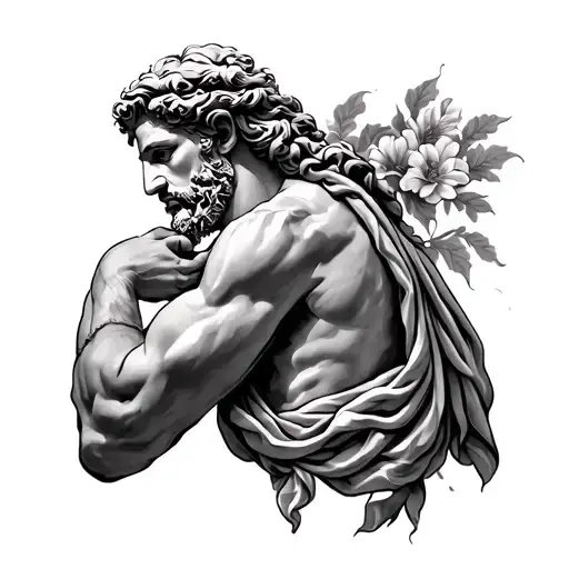 Greek God Tattoo Sleeve
