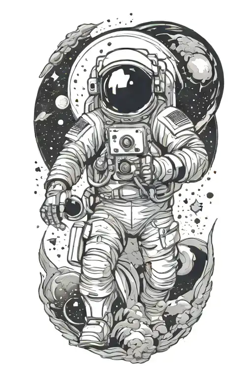 Space Themed Tattoo Inspired