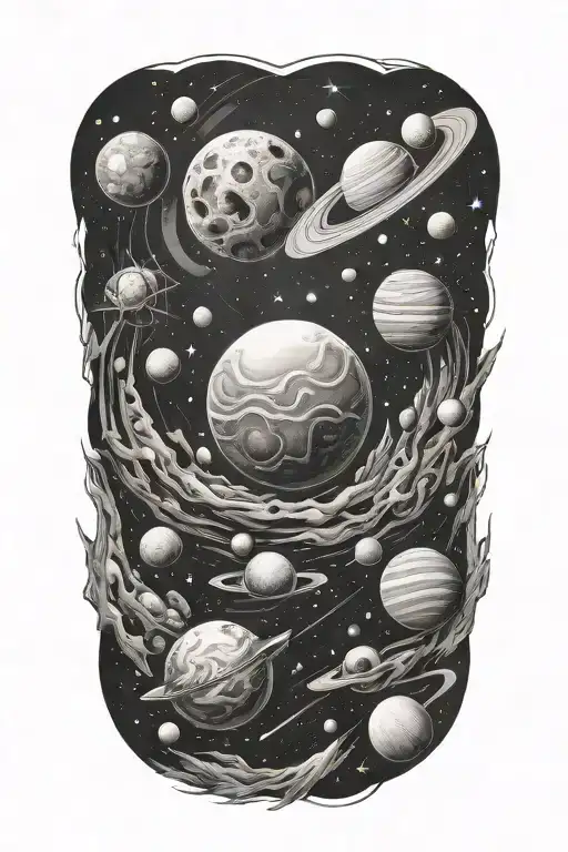 Space Surrounded By Planets