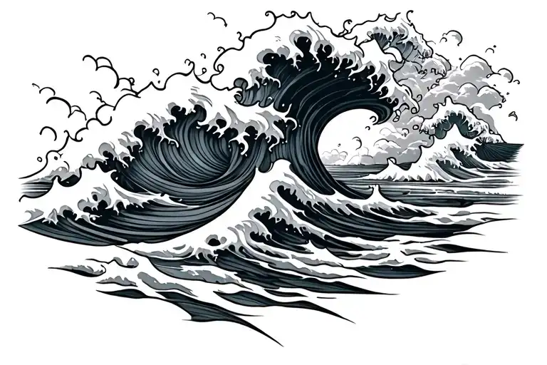 Waves Crashing
