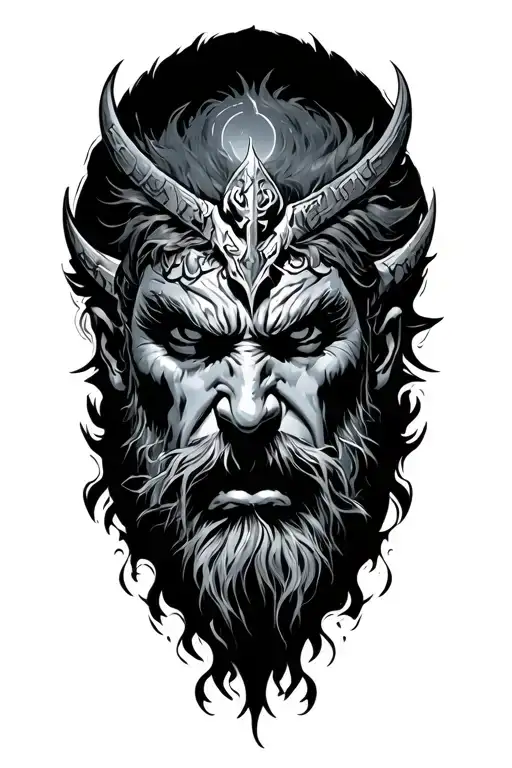 Tyr Fighting Dark Figuers