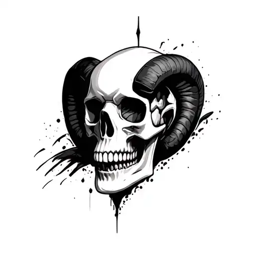 Aries Skull Face