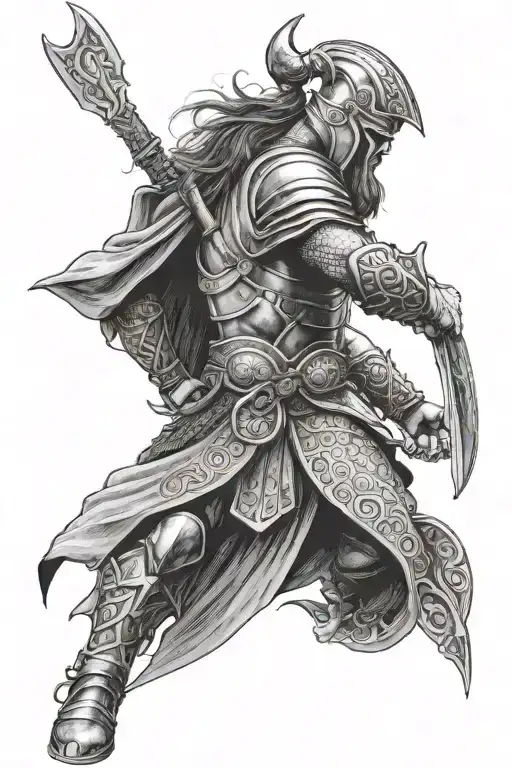 Pantheon And Viking Warrior