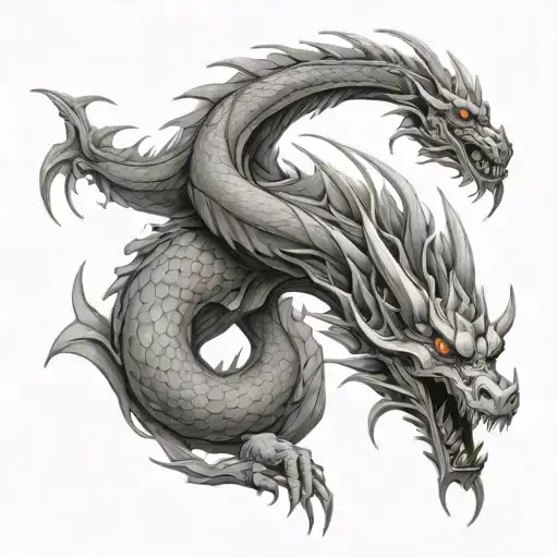 Dragon That Wraps The Forearm