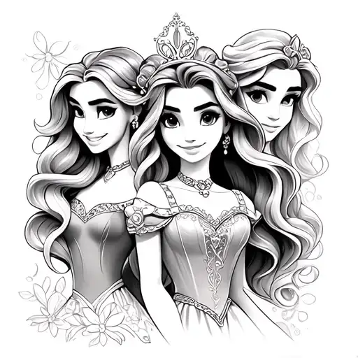 Disney Tangled And Brave Princesses