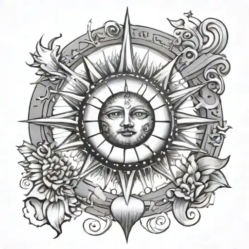 Tarot Card Sun & Moon