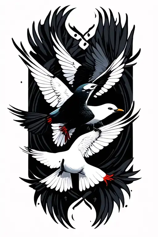 Birds Flying Together