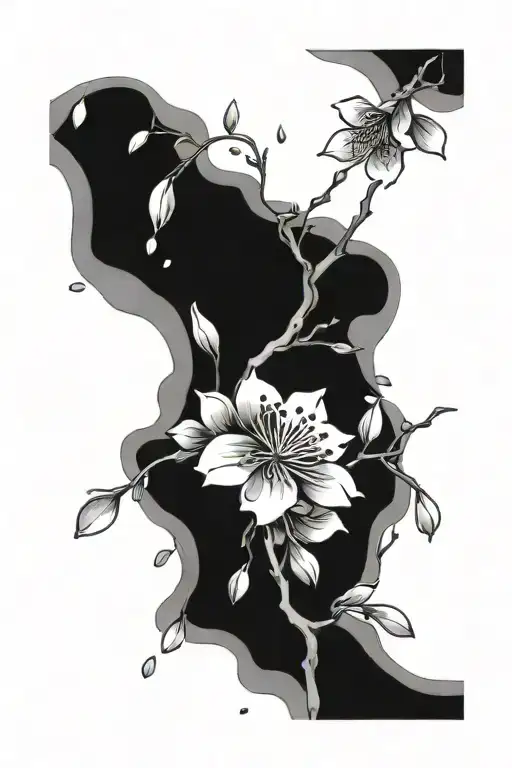 Phonix Cherry Blossom Petals Falling