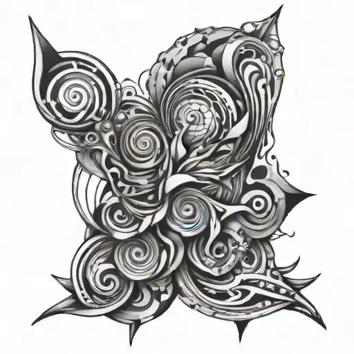 Trippy Abstract Lineart