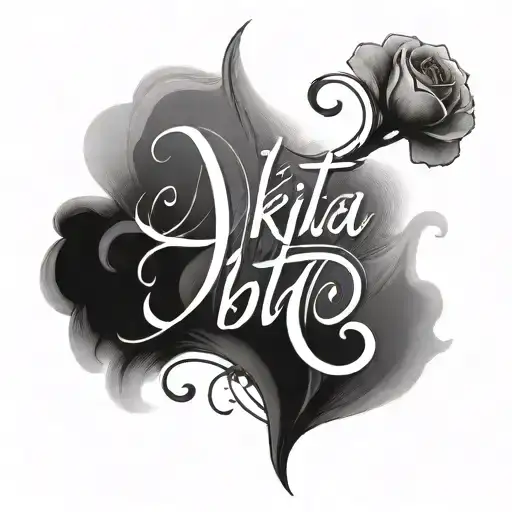 A Simple And Unclear Tatto With Name - Nikita
