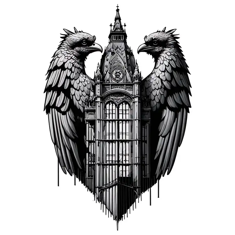 Liver Bird Building Surrounded By Shankly Gates