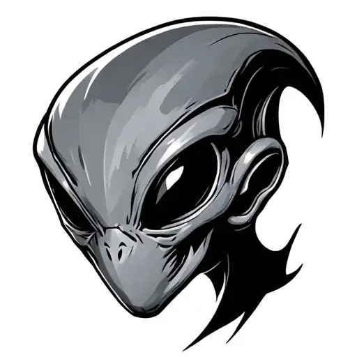 Cartoon Alien Head