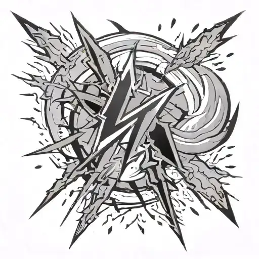 Lightning Storm With Letters Llj