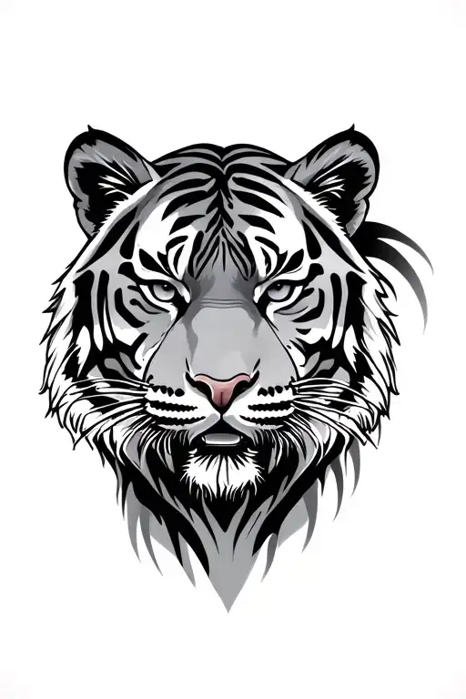 Male & Female Tiger Head