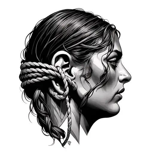 An Ear Wrapped In A Lasso