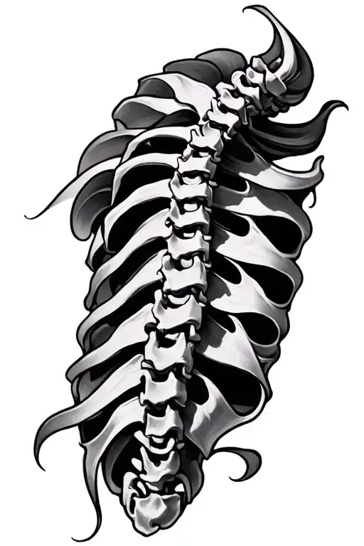 Spine Tattoo For Women