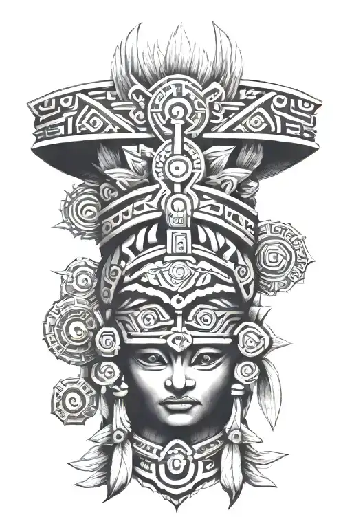 Wrist Aztec Tattoo Design