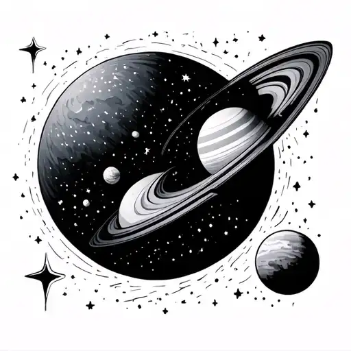 Space And Stars And Planets