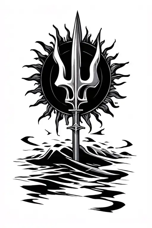 Sun And Trident