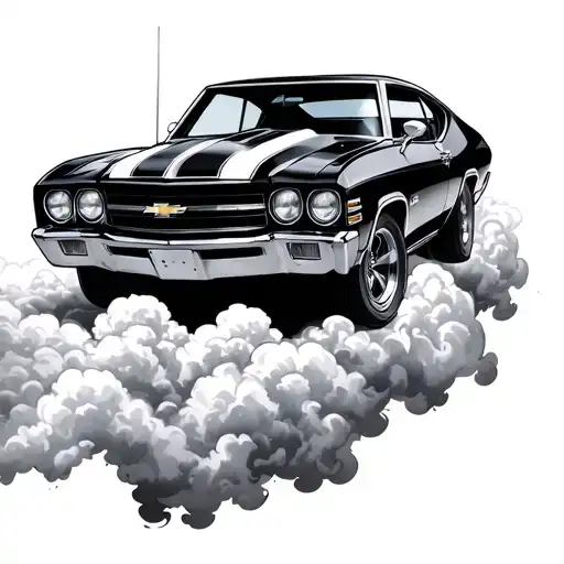 Chevrolet Chevelle Hovering Over Clouds