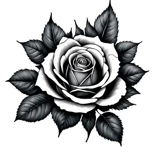 Rose With Family As Steam Forming The Shape