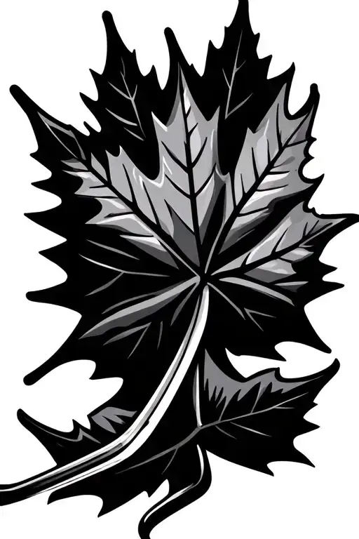 Hockey And Canada Maple Leaf