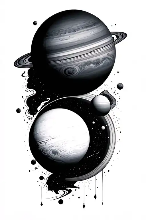 Black Whole Planets Orbiting