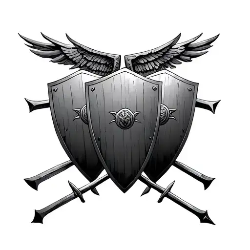 Three Roman Legion Shield Formation