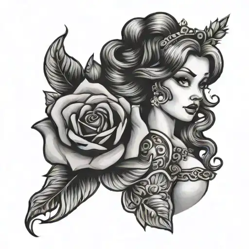 I Love You Princess Holding A Rose