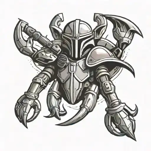 Mandalorian Symbol With Crab Legs