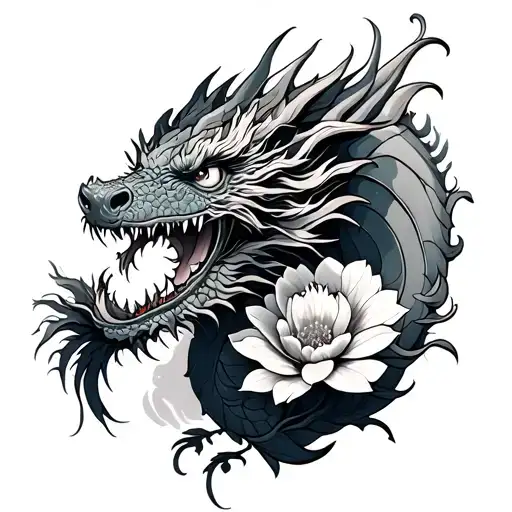 Dragon And Flower