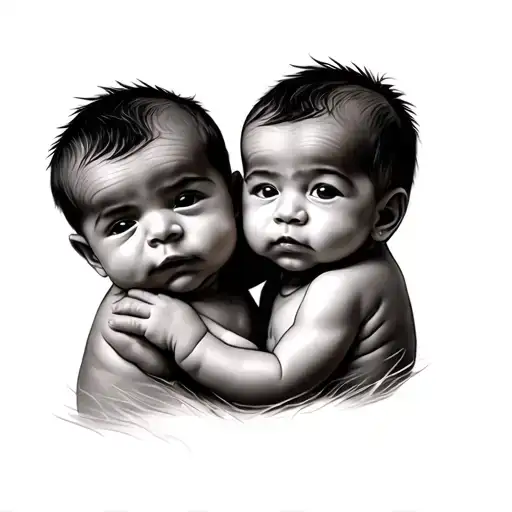 Twin Baby Boys Half Sleeve