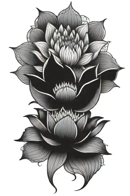 Mandala With Lotus Flower
