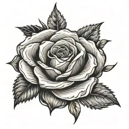 Garcia With A Thin Line Rose