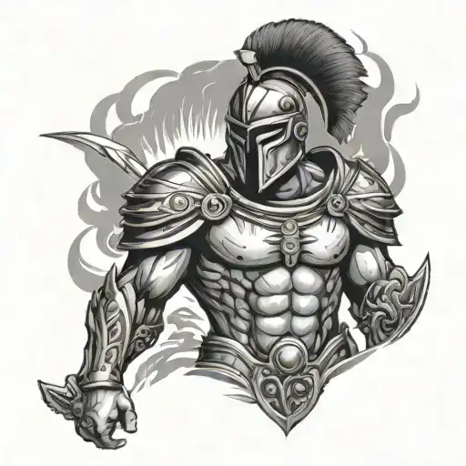 Spartan Full Uper Body With Samon