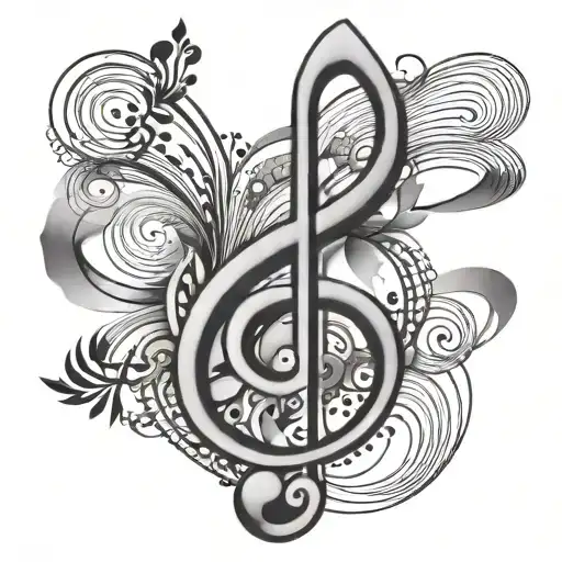 Geometric Treble Clef